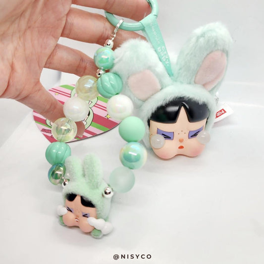 Authentic Crybaby Powerpuff girls keychain and handmade baby powerpuff | popmart | christmas gift | bag charm